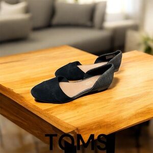 TOMS Women's Black and Gray Flats